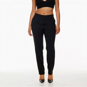 Aritzia Babaton Conan Straight Leg Trouser Pants Black